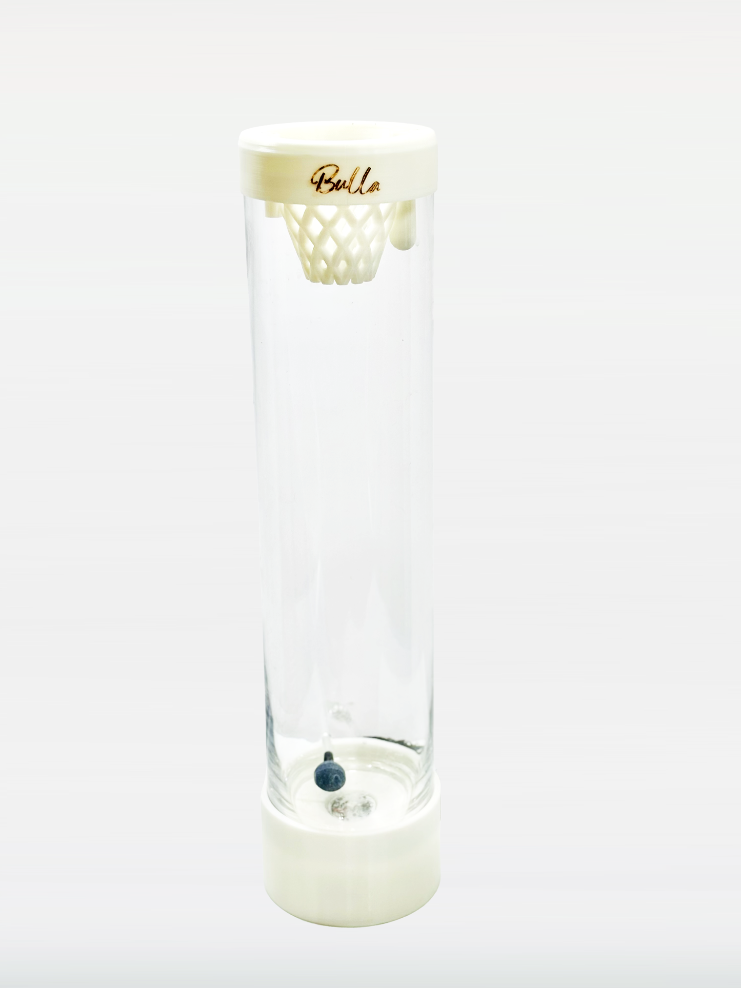 Bulla bubble pot, עציץ הידרופוני דקורטיבי בצבע לבן אבן, בינוני לצמחי נוי ביתים