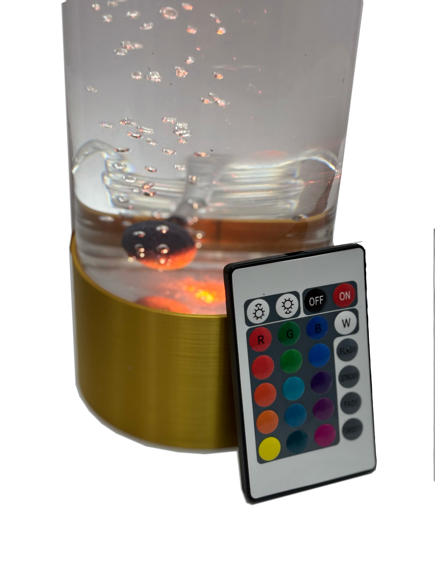Golden Bulla bubble pot, עציץ הידרופוני דקורטיבי מוזהב, בינוני לצמחי נוי ביתים