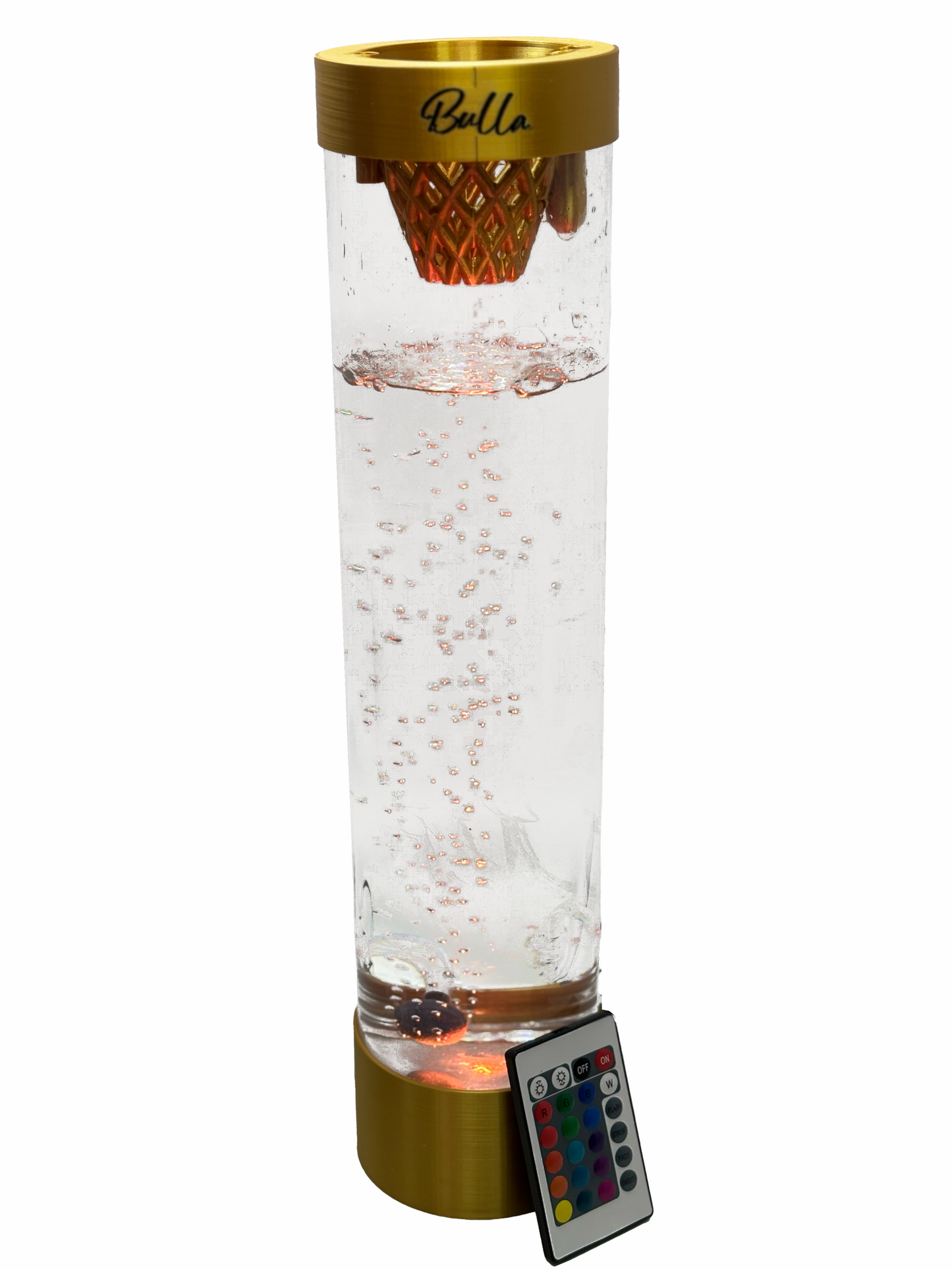 Golden Bulla bubble pot, עציץ הידרופוני דקורטיבי מוזהב, בינוני לצמחי נוי ביתים