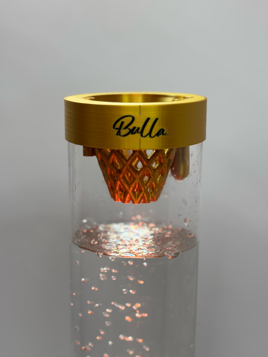 Golden Bulla bubble pot, עציץ הידרופוני דקורטיבי מוזהב, בינוני לצמחי נוי ביתים